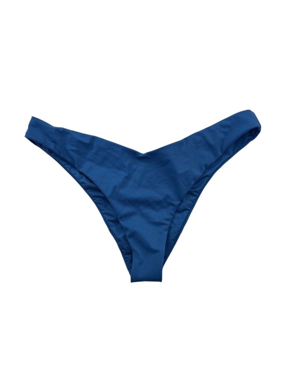 Onia Chiara High Cut Cheeky Swimsuit Bikini Bottom Blue Medium Seamless